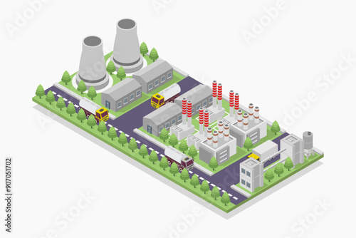 Isometric Power Plant