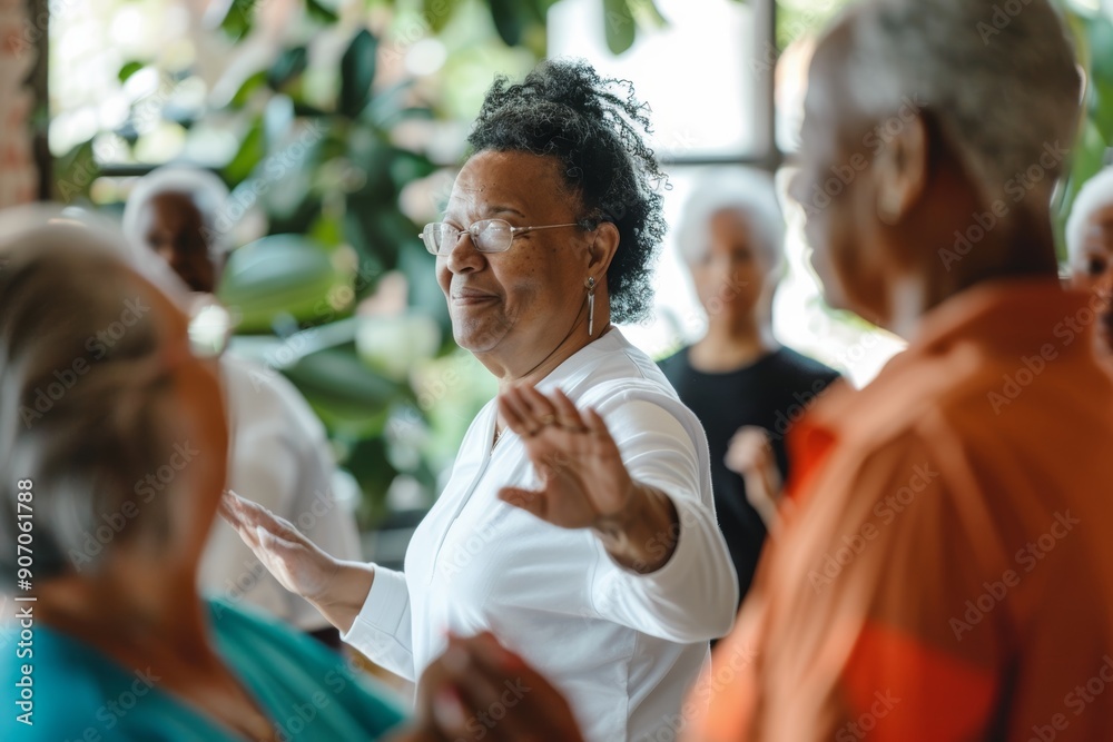 Seniors Learning Self-Defense Techniques in a Community Center for Fitness and Safety Seniors Learning Self-Defense Techniques in a Community Center for Fitness and Safety