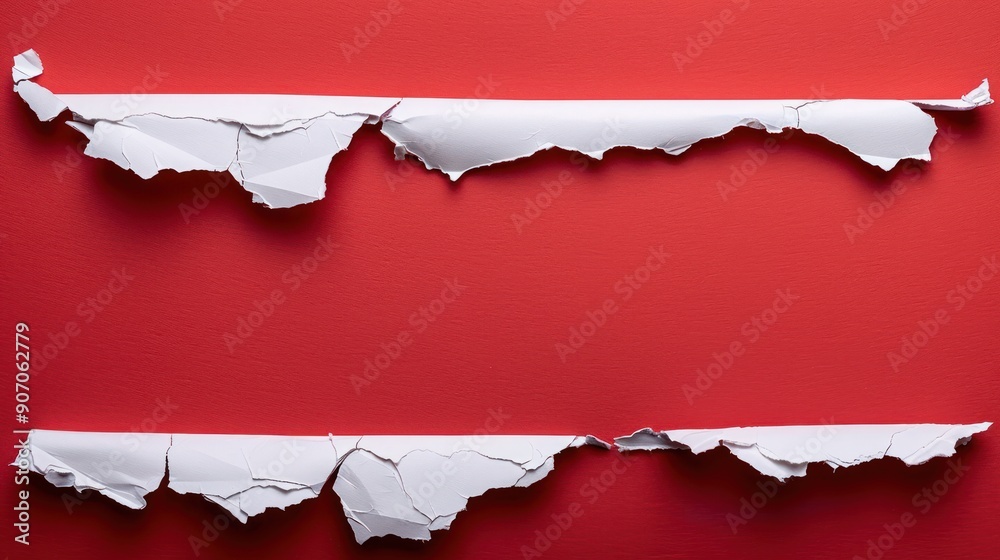 custom made wallpaper toronto digitalTorn Paper on Red Background