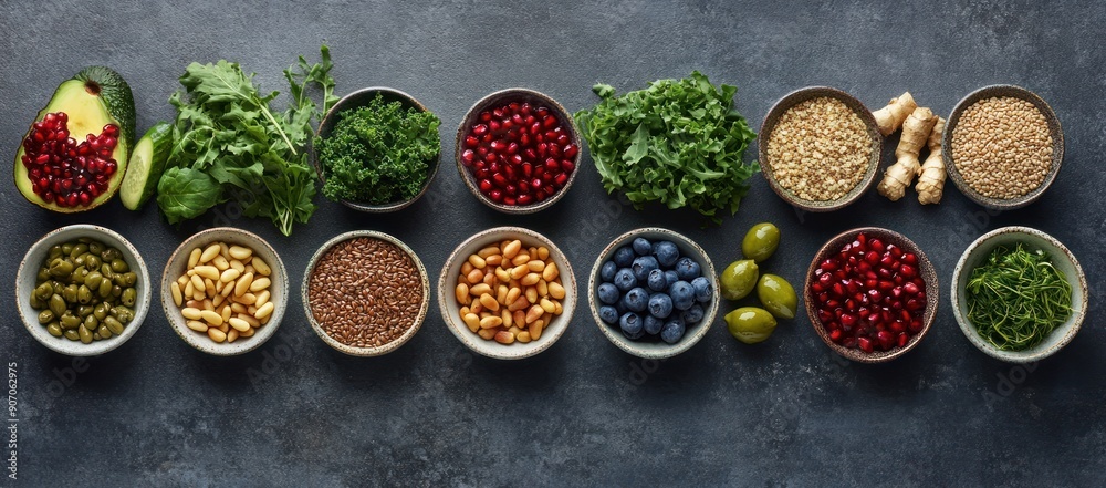 Healthy Superfoods - Fruits, Vegetables, Nuts, and Seeds Healthy Superfoods - Fruits, Vegetables, Nuts, and Seeds