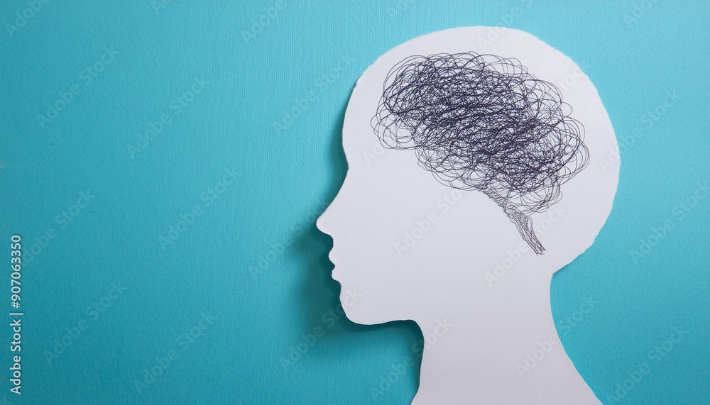 Obraz premium An image expressing stress and mental illness