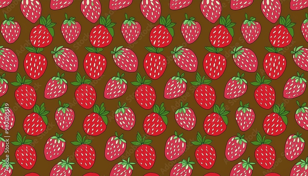 イチゴのレトロな模様(strawberry retro pattern)
イチゴのレトロな模様(strawberry retro pattern)