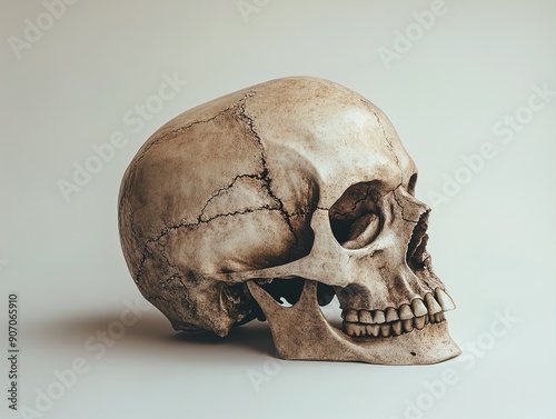 Detailed skull image showcasing the intricate details of the bone structure