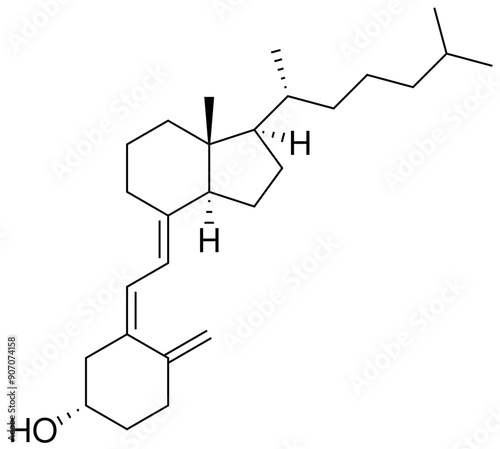 Colecalciferol Vitamin D3 Chemie Strukturformel