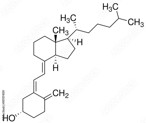 Colecalciferol Vitamin D3 Chemie Strukturformel