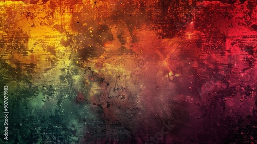 Abstract Grunge Texture Red...