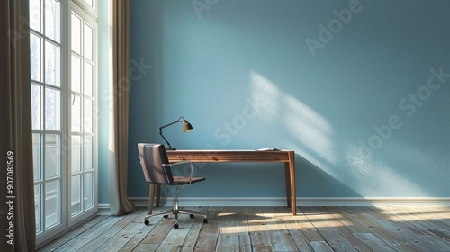 Minimalist Desk with Window...