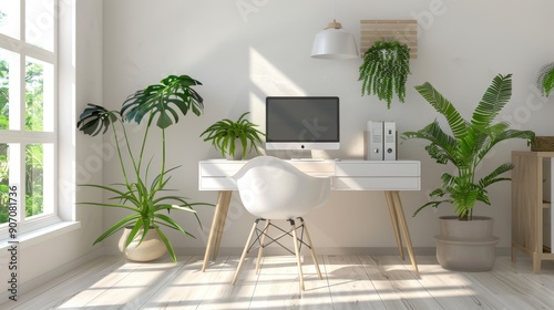 Modern Minimalist Home Offi...