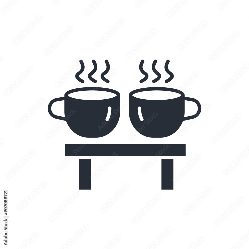 coffe icon. vector.Editable stroke.linear style sign for use web design,logo.Symbol illustration.