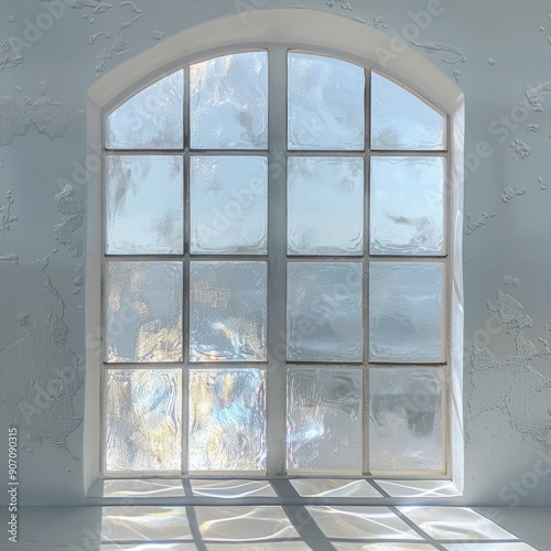Contemporary window design with a calm view  fitting for wellness and peaceful living themes
