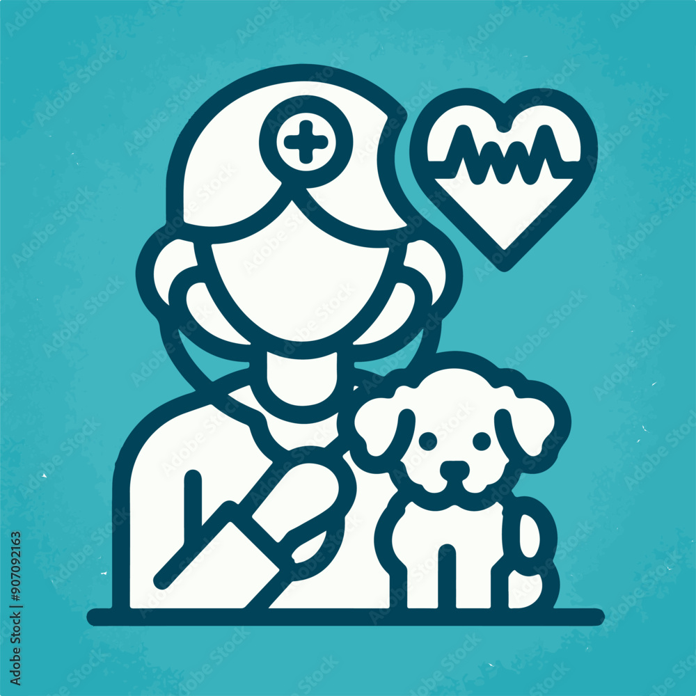 Veterinarian logo vector Veterinarian logo vector