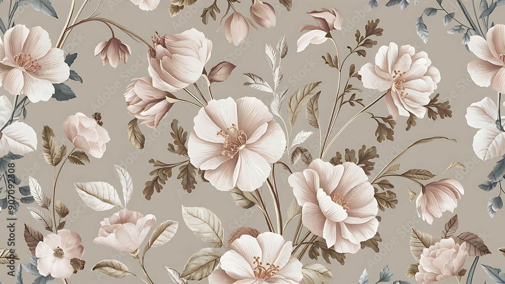 Seamless pattern with flowers Seamless pattern with flowers