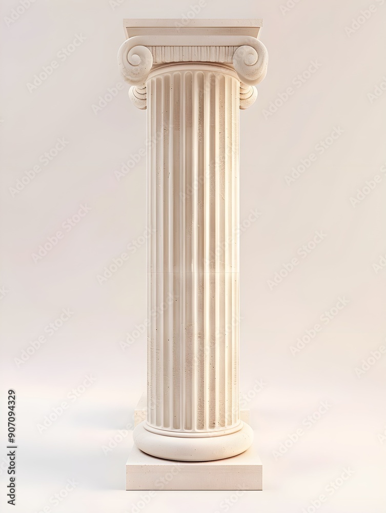 Column pillar Greek 3D Roman stone background white ancient Greece. Greek marble pillar column building architecture podium pedestal isolated art antique sculpture classic old academy Rome museum Column pillar Greek 3D Roman stone background white ancient Greece. Greek marble pillar column building architecture podium pedestal isolated art antique sculpture classic old academy Rome museum