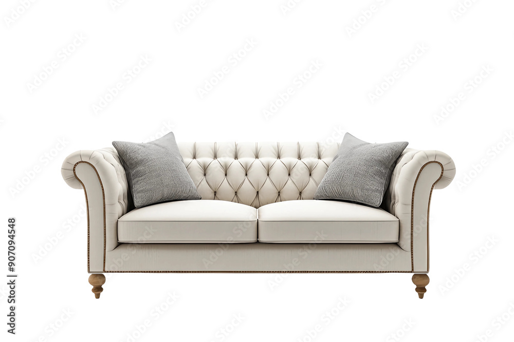 Fototapeta premium sofa isolated on white background