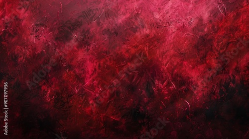 Crimson Abstract with Swirl...