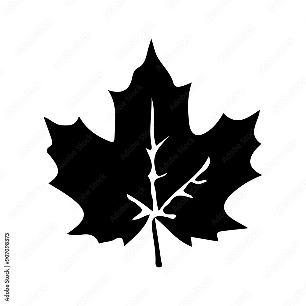 Maple leap vector silhouette Maple leap vector silhouette