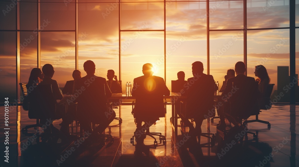 Creative business team fostering ideas in productive boardroom meeting Creative business team fostering ideas in productive boardroom meeting