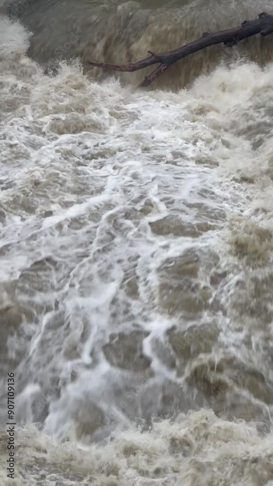 water flowing over rocks