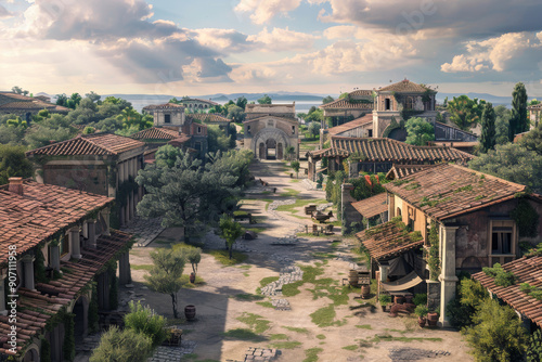 ancient rome, roman empire, ancient city, ancient sanctuary, Ancient Roman city, Augusta Raurica, Roman history, Roman architecture, ancient ruins, Roman civilization, archaeological site, historical  photo