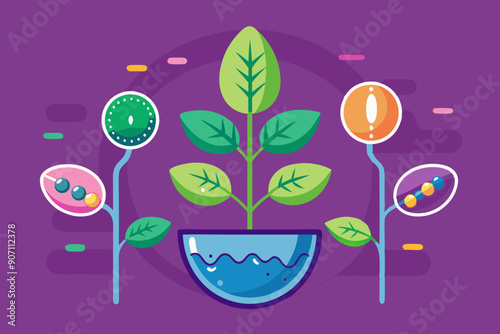 A sexual reproduction vector art illustration