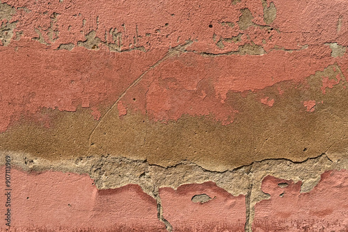 Weathered European stone wall creates interesting background plate photo