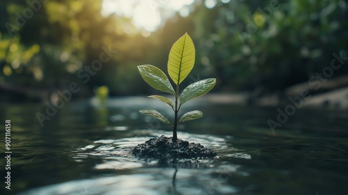 Rare mangrove plant extracts and environmental adaptations photo