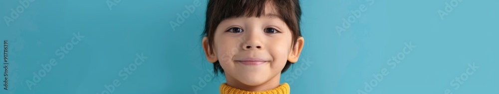 Innocent Charm: A Portrait of a Cute Little Schoolboy Smiling in a Hoodie, Isolated on a Blue Background Innocent Charm: A Portrait of a Cute Little Schoolboy Smiling in a Hoodie, Isolated on a Blue Background