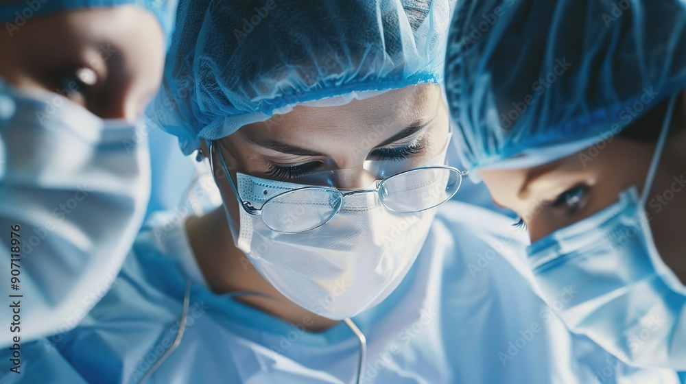 Dedicated Surgical Team Performing Critical Operation in Modern Hospital Setting During Daytime Dedicated Surgical Team Performing Critical Operation in Modern Hospital Setting During Daytime