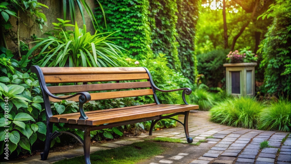 A serene outdoor setting with a empty bench, lush greenery, and a carelessly placed mobile phone, conveying a sense of joyful abandonment. A serene outdoor setting with a empty bench, lush greenery, and a carelessly placed mobile phone, conveying a sense of joyful abandonment.