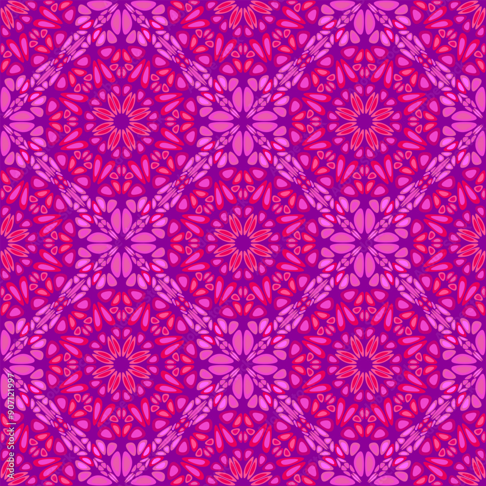 Abstract garden mandala ornament pattern - oriental seamless vector background design Abstract garden mandala ornament pattern - oriental seamless vector background design
