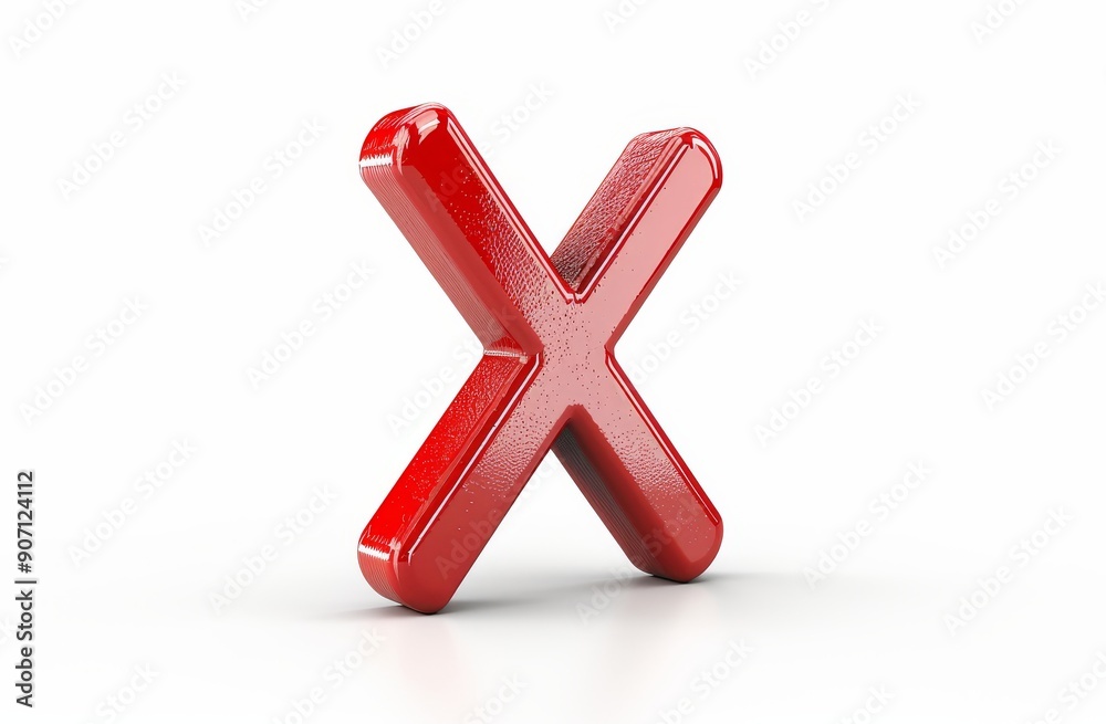 Obraz premium On a white isolated background, graffiti check marks and cross signs are sprayed