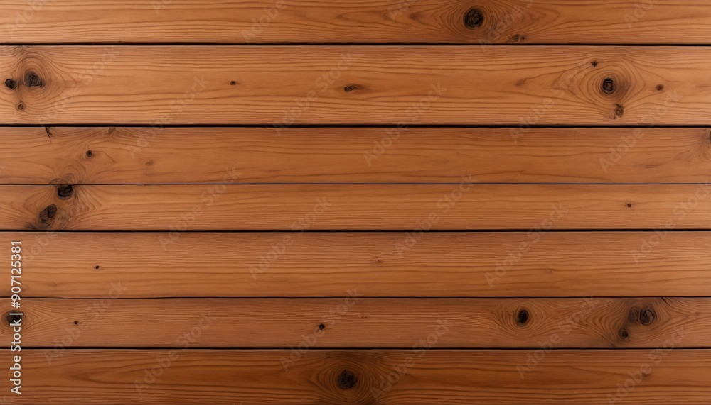 Fototapeta premium A background with a wide-plank cedar texture, featuring a warm, reddish-brown hue with visible knots and natural imperfections for a rustic, homey feel. Multiple variations available