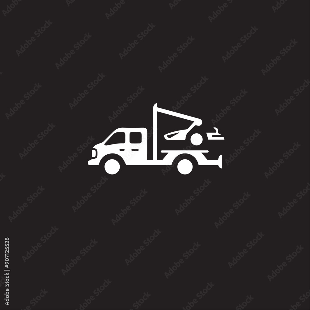 CAR CARRIER in cartoon, doodle style . Image for t-shirt, web, mobile apps and ui. Isolated 2d vector illustration in logo, icon, sketch style, Eps 10, black and white. AI Generative CAR CARRIER in cartoon, doodle style . Image for t-shirt, web, mobile apps and ui. Isolated 2d vector illustration in logo, icon, sketch style, Eps 10, black and white. AI Generative