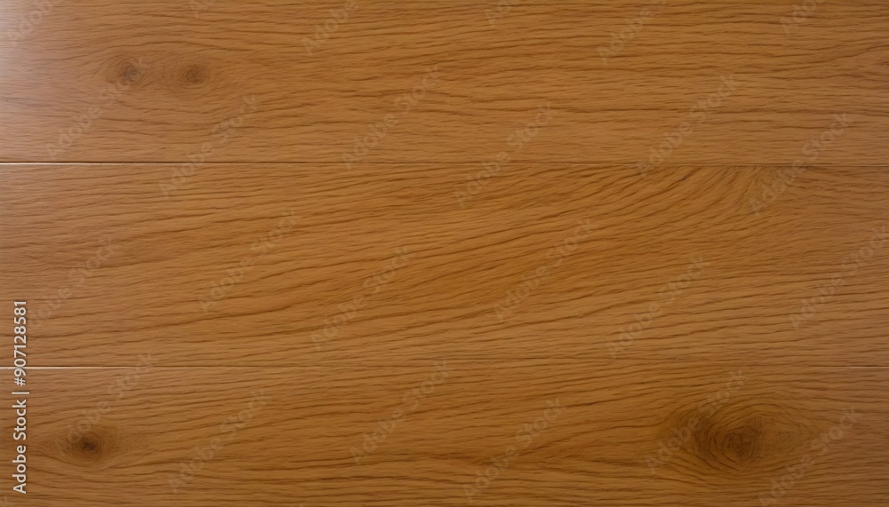 Obraz premium A polished oak wood background with a smooth, glossy finish, featuring subtle grain lines and a rich, warm color tone. Multiple variations available