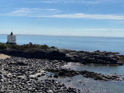 Stirling Point Lighthouse in Bluff Otago South Island New Zealand Photo photo