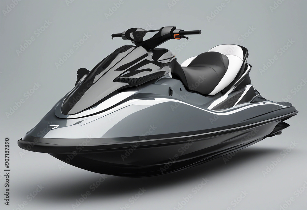 Naklejka premium Premium jet ski, isolated white background, ad shot, copy space for text 