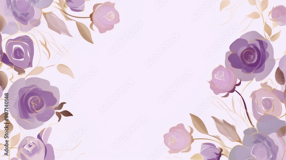 Roses bloom drawing wallpaper background card design with copy space Roses bloom drawing wallpaper background card design with copy space