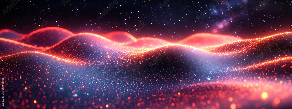 Obraz premium Abstract Digital Landscape