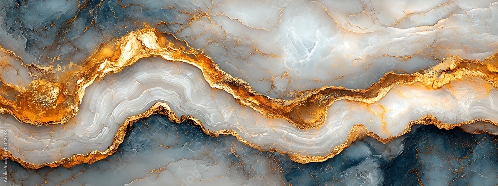 Abstract Marble Texture with Gold and Blue Veins Abstract Marble Texture with Gold and Blue Veins
