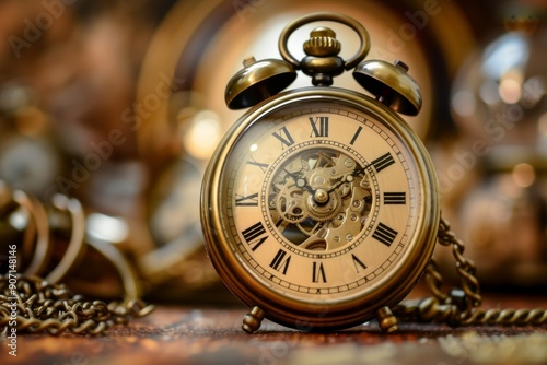 a clock sitting on top of a table next to a chain, time-saving hack compilation offers quick tips for maximizing efficiency