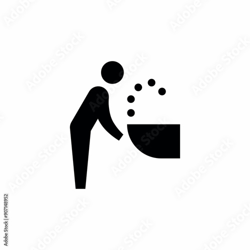 drinking water fountain tap icon