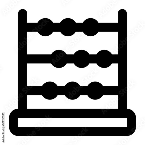 abacus icon for illustration