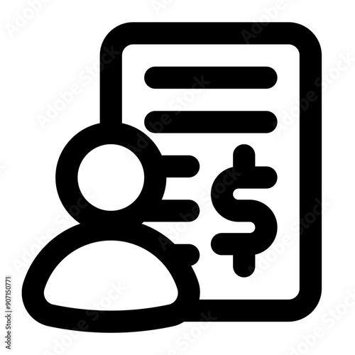 financial consultant icon for illustration