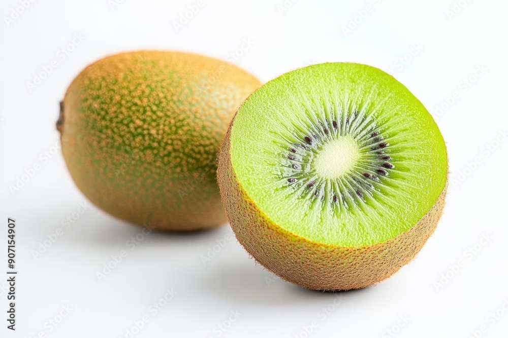 fruit kiwi isolated on white background, full depth of field, ai fruit kiwi isolated on white background, full depth of field, ai