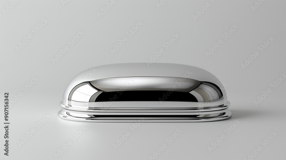 High-resolution polished silver cake stand, sleek and stylish, isolated on a plain background with ample space for advertising text or logos High-resolution polished silver cake stand, sleek and stylish, isolated on a plain background with ample space for advertising text or logos