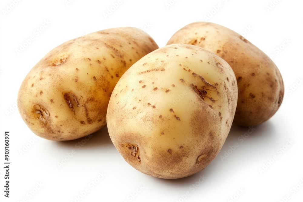 potato, isolated on white background, full depth of field , ai potato, isolated on white background, full depth of field , ai
