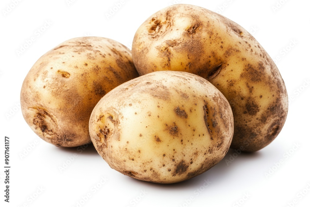 potato, isolated on white background, full depth of field , ai potato, isolated on white background, full depth of field , ai