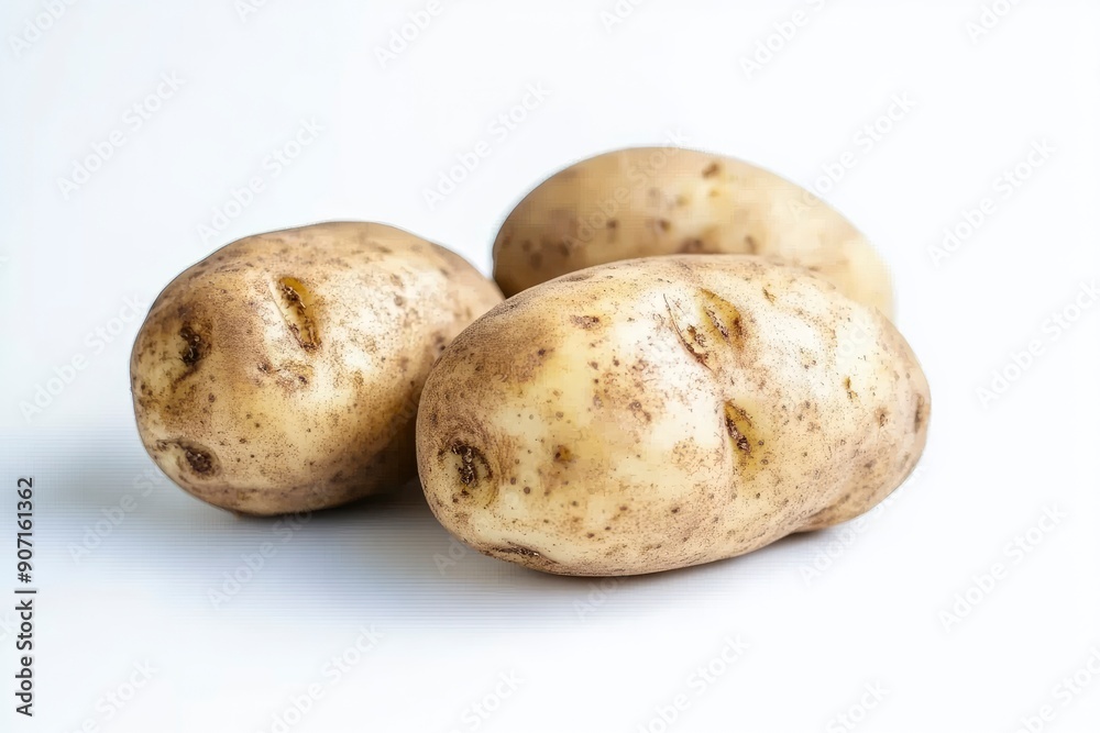 potato, isolated on white background, full depth of field , ai potato, isolated on white background, full depth of field , ai