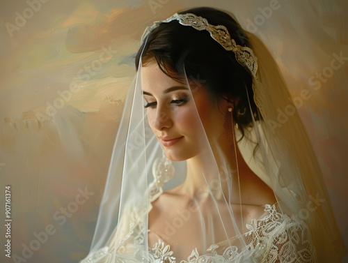 bride in dress