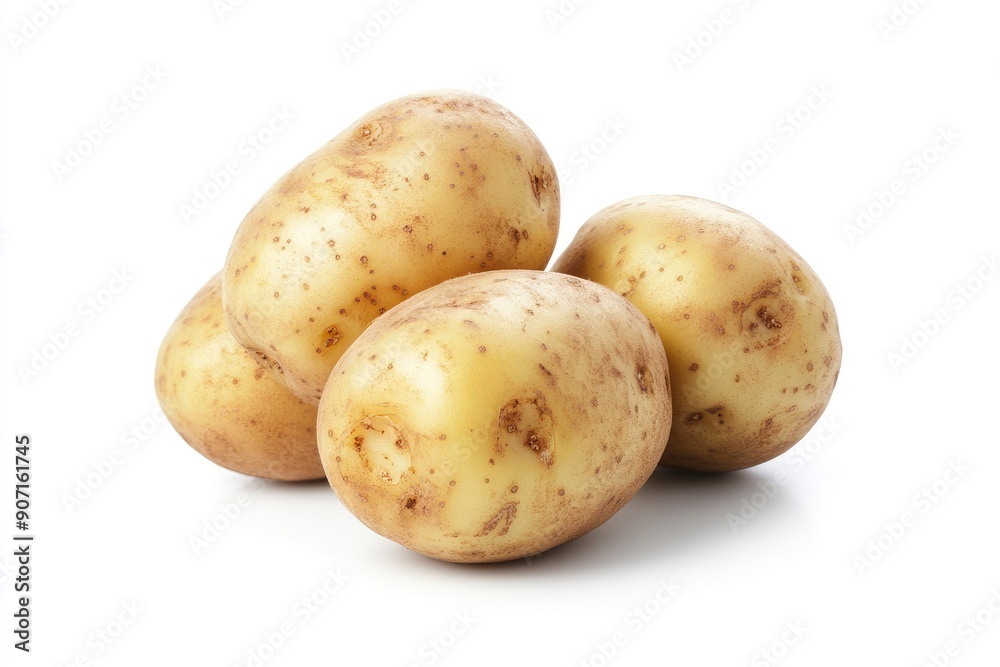 potato, isolated on white background, full depth of field , ai potato, isolated on white background, full depth of field , ai